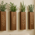 Wooden Wall Planter Set